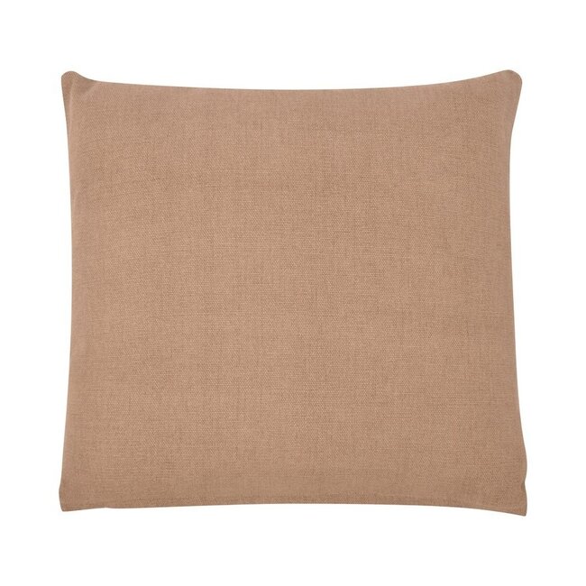 Linen & More Solid Canvas kussen taupe 45x45cm