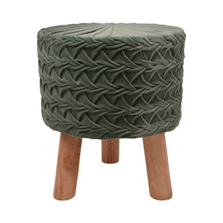 Linen & More Smock 2.0 blue green stool 35x35x45 cm