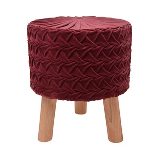 Linen & More Smock 2.0 bordo stool 35x35x45 cm