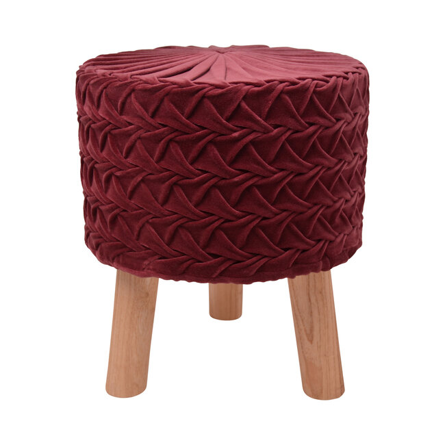 Linen & More Smock 2.0 bordo stool 35x35x45 cm