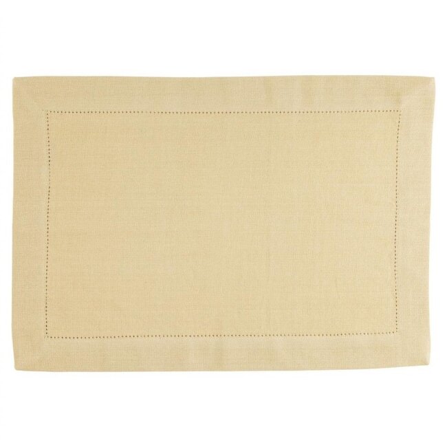 Linen & More Indi Placemat pampas geel 35x50cm (set of 4)