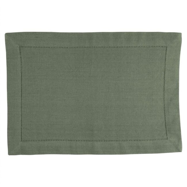 Linen & More Indi Placemat army groen 35x50cm (set of 4)