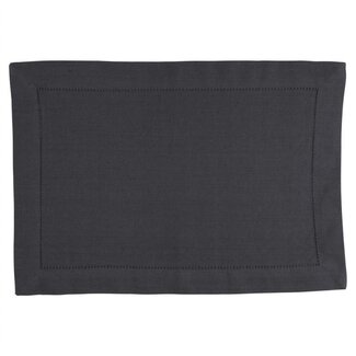 Linen & More Indi Placemat zwart 35x50cm (set of 4)