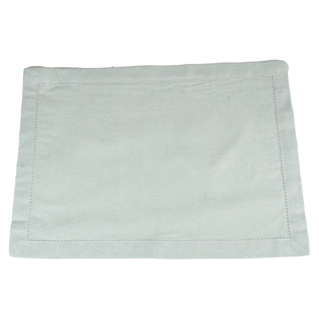 Linen & More Nena Recycled Cotton Placemat groen 35x50cm (set of 4)