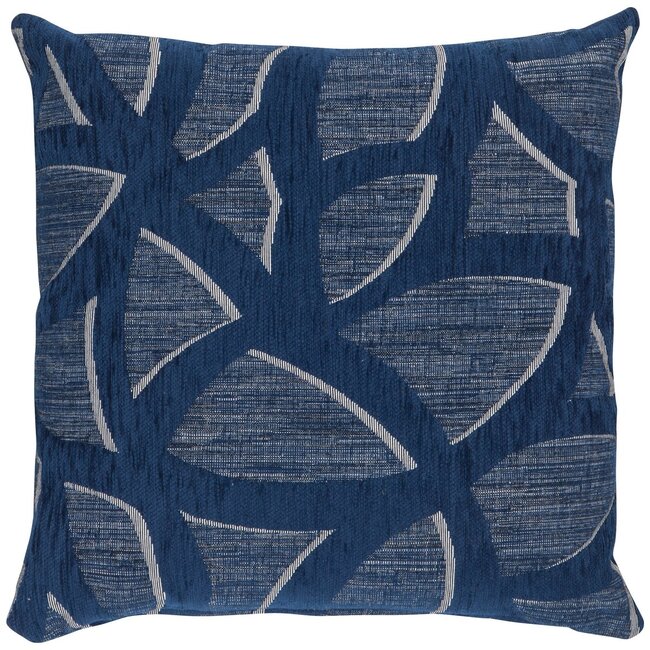 Linen & More Zaragoza kussen blauw 45x45cm