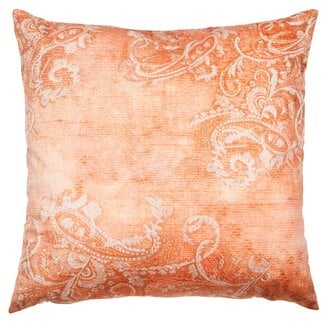 Linen & More Classic Paisley kussen oranje 50x50cm