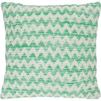 Linen & More Dani kussen gebroken wit groen 45x45cm