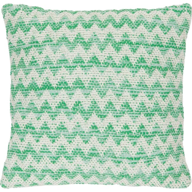 Linen & More Dani kussen gebroken wit groen 45x45cm