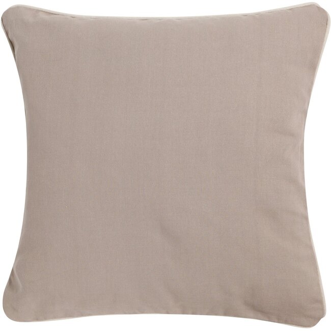 Linen & More Jilly kussen taupe 45x45cm