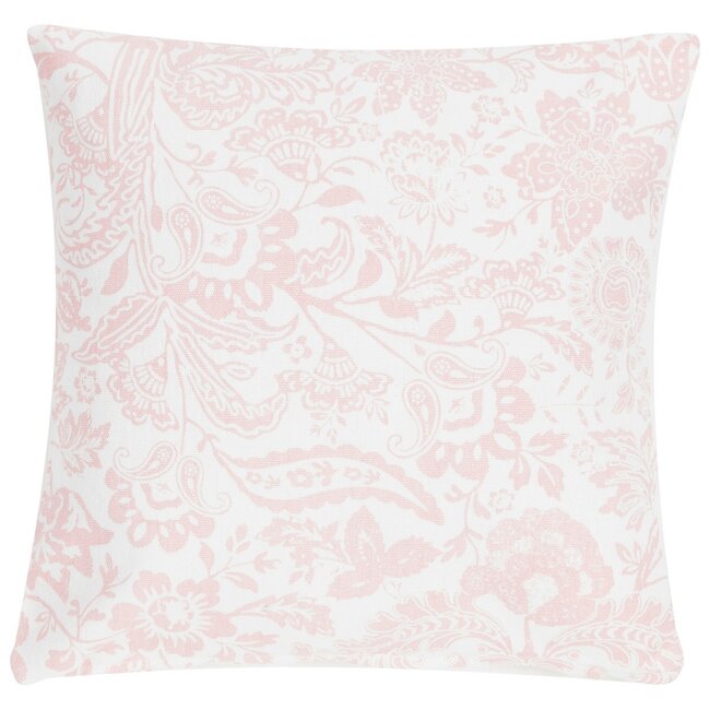 Linen & More Paisley kussen roze 45x45cm