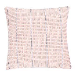 Linen & More Vertical Stripe kussen oranje blauw 45x45cm