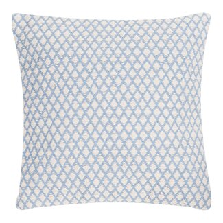 Linen & More Diamond Weave kussen blauw 45x45cm