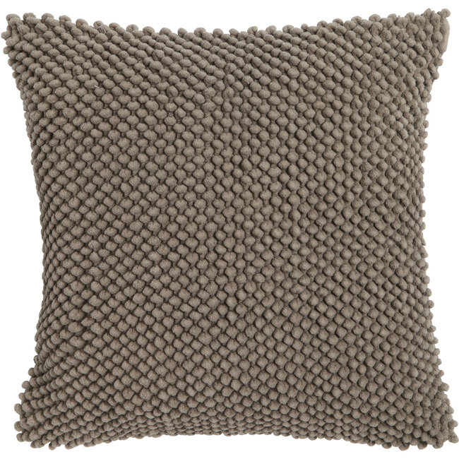 Linen & More Jumbo Dots kussen taupe 45x45cm