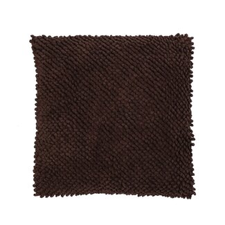 Linen & More Jumbo Dots kussen bruin 45x45cm