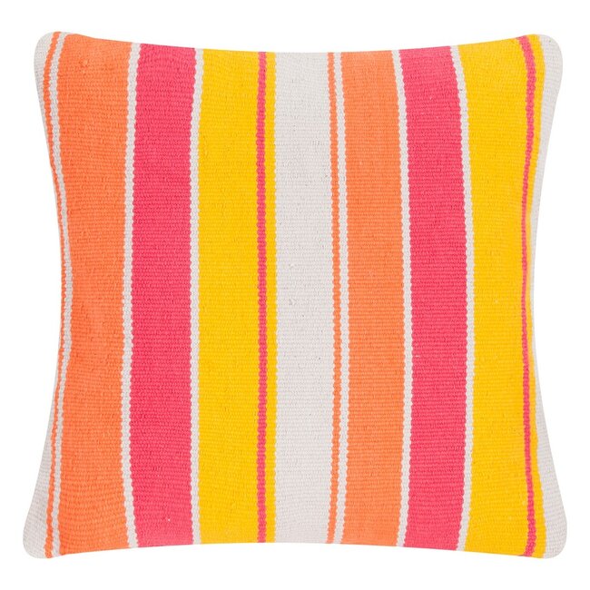 Linen & More Big Stripe kussen multicolor 50x50cm