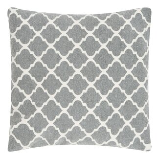 Linen & More Moroccan Print kussen taupe 45x45cm