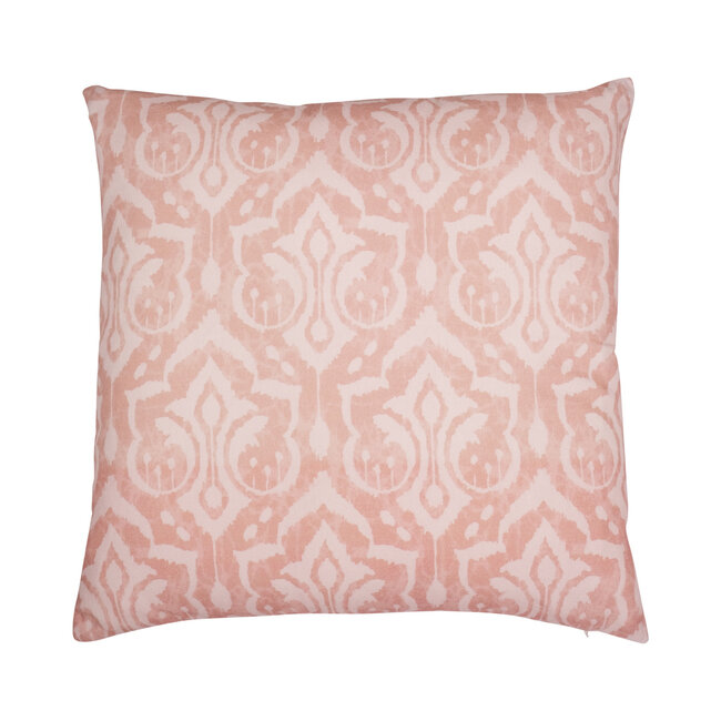 Linen & More Ikat kussen roze 45x45cm