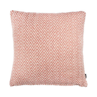 Linen & More Zig zag recycled cameo pink cushion 45 x 45 cm