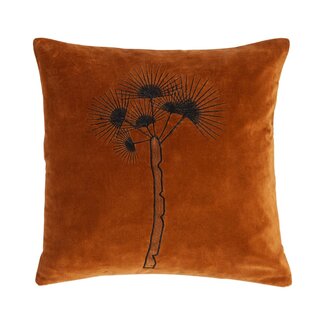 Linen & More Palm Tree Velvet kussen beige 45x45cm