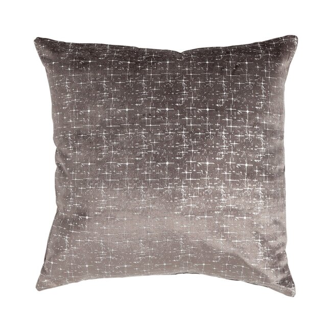 Linen & More Sparkling kussen bruin 45x45cm