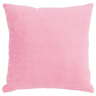 Linen & More Flannel kussen roze 45x45cm