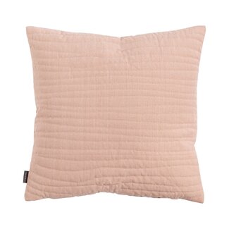 Linen & More Uneven Stitching kussen roze 45x45cm