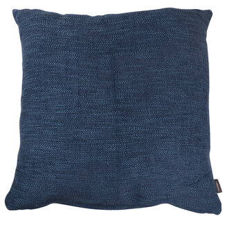 Linen & More Coco Chenille kussen blauw 45x45cm