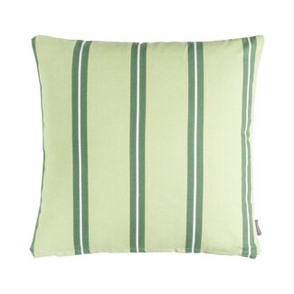 Linen & More Printed Stripes kussen groen 45x45cm