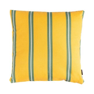 Linen & More Printed Stripes kussen geel groen 45x45cm