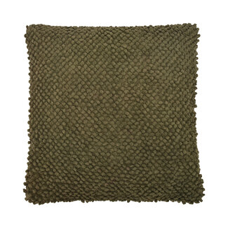 Linen & More Jumbo Dots kussen groen 45x45cm