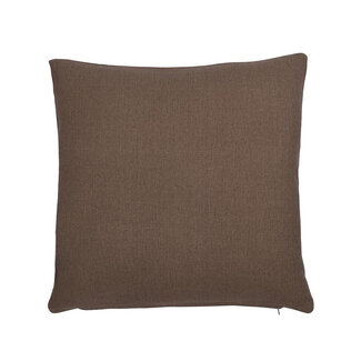 Linen & More Solid Canvas kussen taupe 45x45cm
