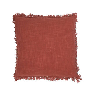 Linen & More Lioni kussen oranje 45x45cm