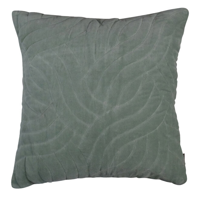 Linen & More Magali kussen groen 45x45cm