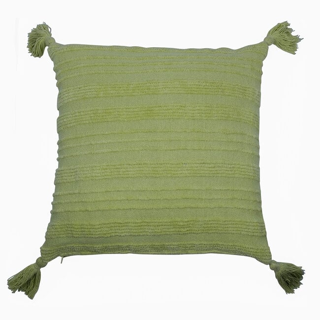 Linen & More Chloe kussen groen 45x45cm