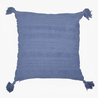 Linen & More Chloe kussen blauw 45x45cm