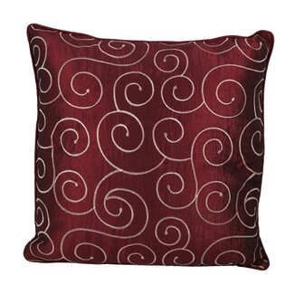 Linen & More Florence kussen bordeaux 47x47cm