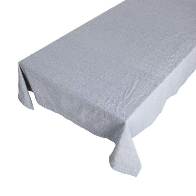 Linen & More Sara Stonewash Tafelkleed Textiel indigo blauw 140x250cm