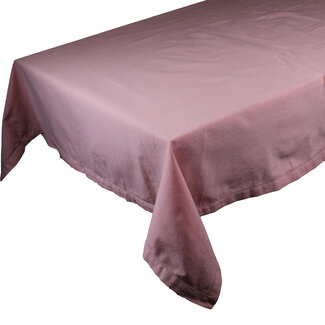 Linen & More Nena Recycled Cotton Tafelkleed Textiel peach 140x250cm