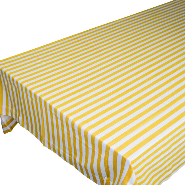 Linen & More Nuno Tafelkleed Textiel mimosa geel 140x300cm