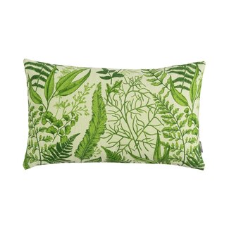 Linen & More Fern Print kussen groen 30x50cm