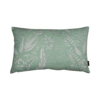 Linen & More Fern Print kussen groen 30x50cm