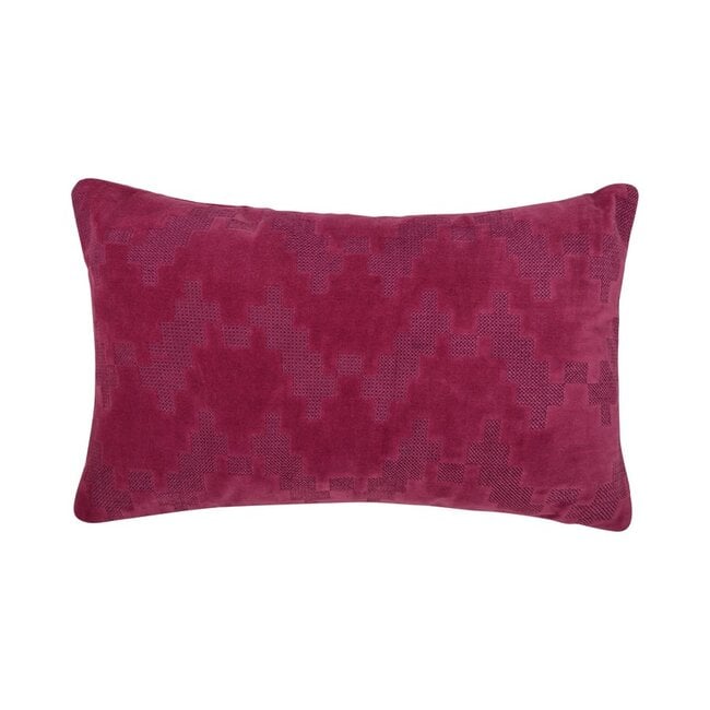 Linen & More Twisted Brooklyn kussen magenta 30x50cm