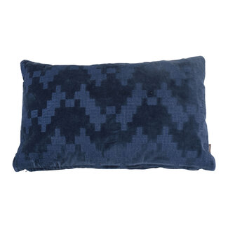 Linen & More Twisted Brooklyn kussen blauw 30x50cm