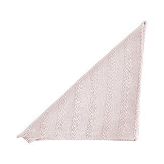 Linen & More Herringbone Servet metallic roze 40x40cm (set of 2)