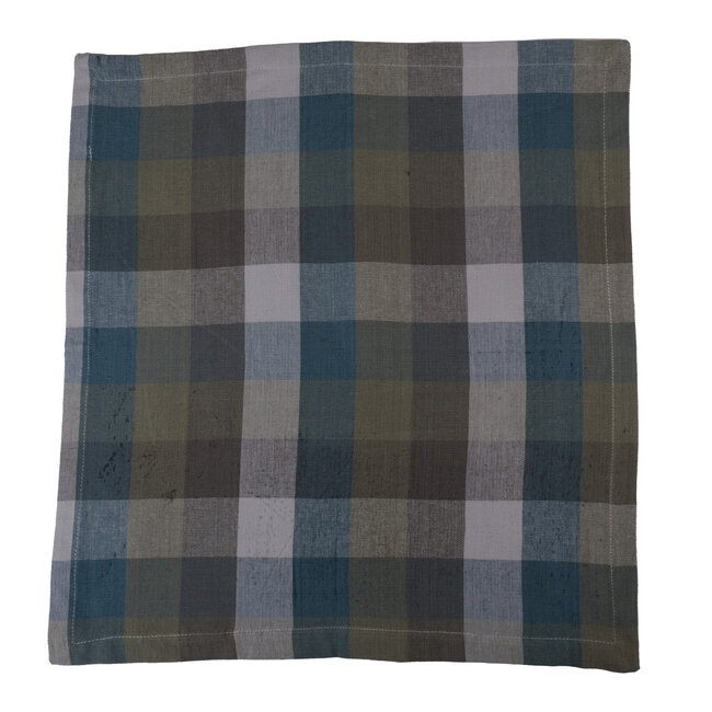 Linen & More Broad Check Servet multi 40x40cm (set of 2)