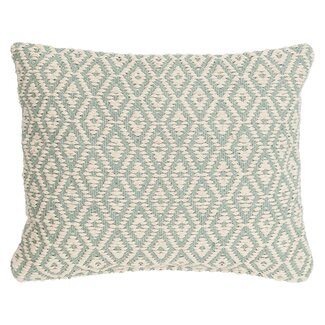 Linen & More Diamond Design kussen groen 50x60cm