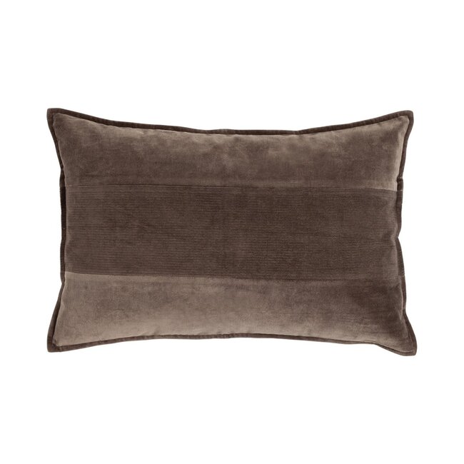 Linen & More Velvet And Corduroy kussen bruin 40x60cm