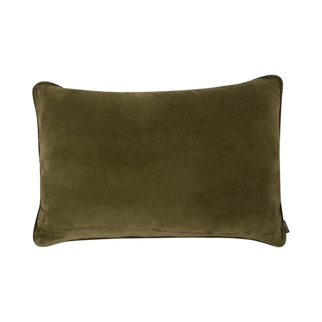 Linen & More Velvet Wool kussen groen 40x60cm