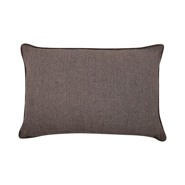 Linen & More Velvet Wool kussen bruin 40x60cm