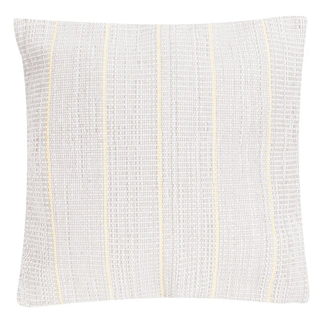Linen & More Vertical Stripe kussen grijs geel 60x60cm